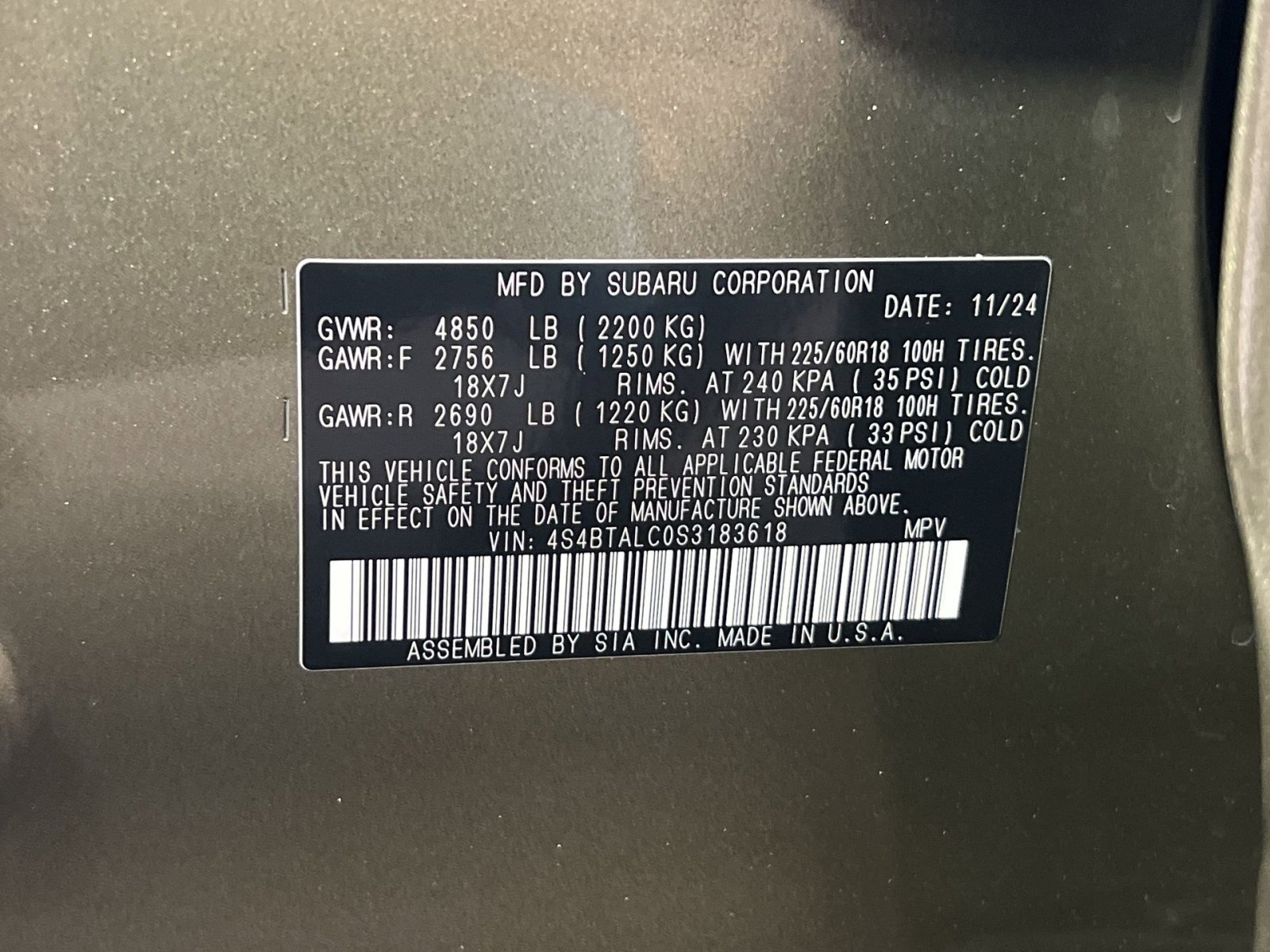 Used 2025 Subaru Outback Onyx Edition AWD/4WD image 31