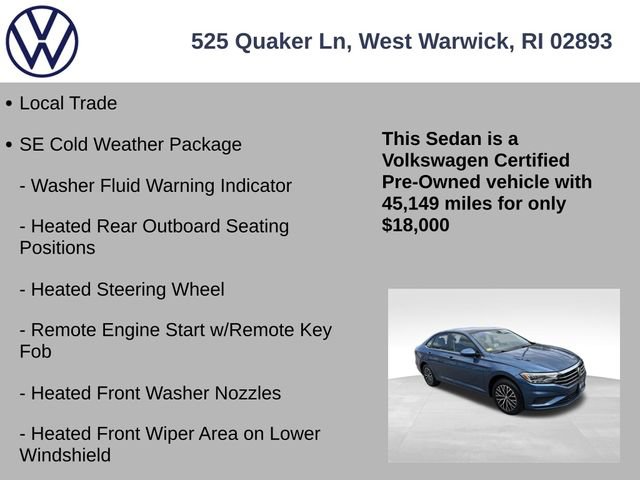 Certified 2021 Volkswagen Jetta SE w/ SE Cold Weather Package image 7