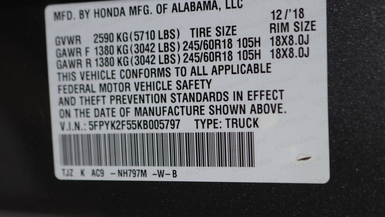 Used 2019 Honda Ridgeline RTL image 28