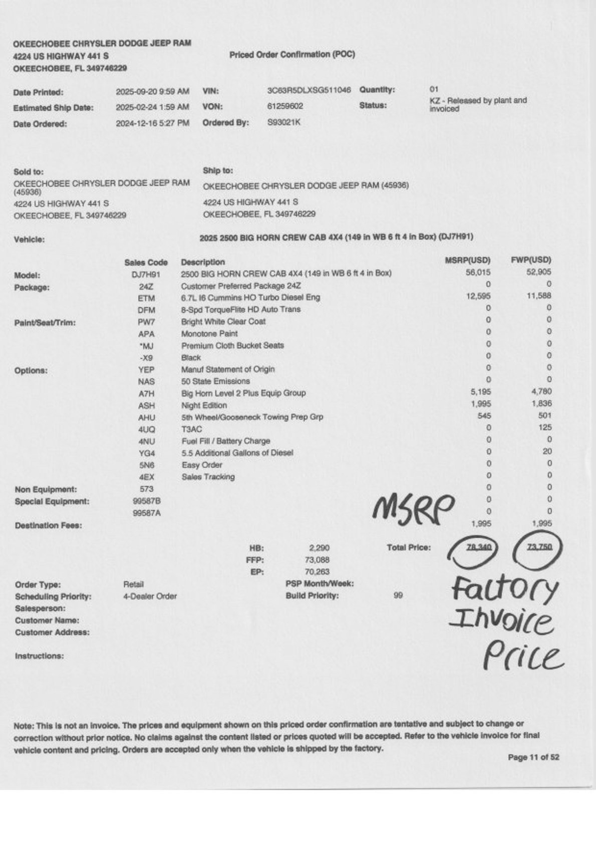 New 2025 RAM 2500 Big Horn image 2