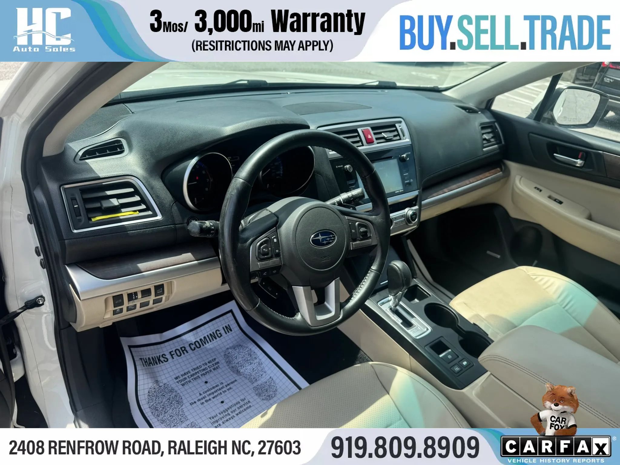 Used 2015 Subaru Outback 2.5i Limited w/ Protection Package #2 AWD/4WD image 14