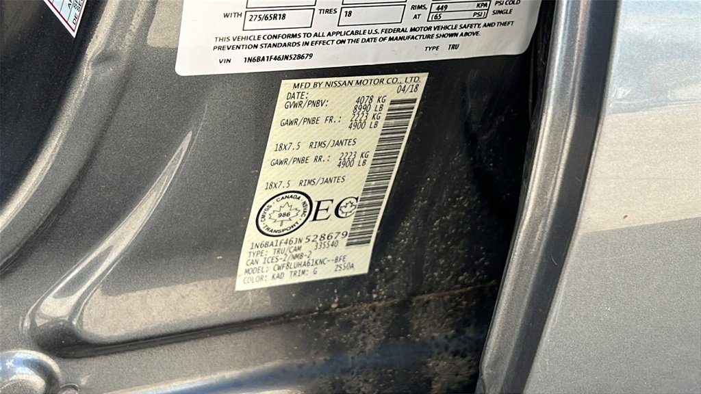 Used 2018 Nissan Titan PRO-4X image 11