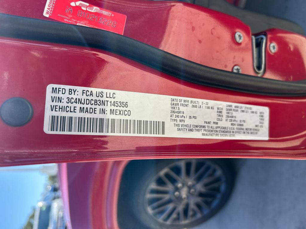 Used 2022 Jeep Compass Limited w/ (RED) Package image 10