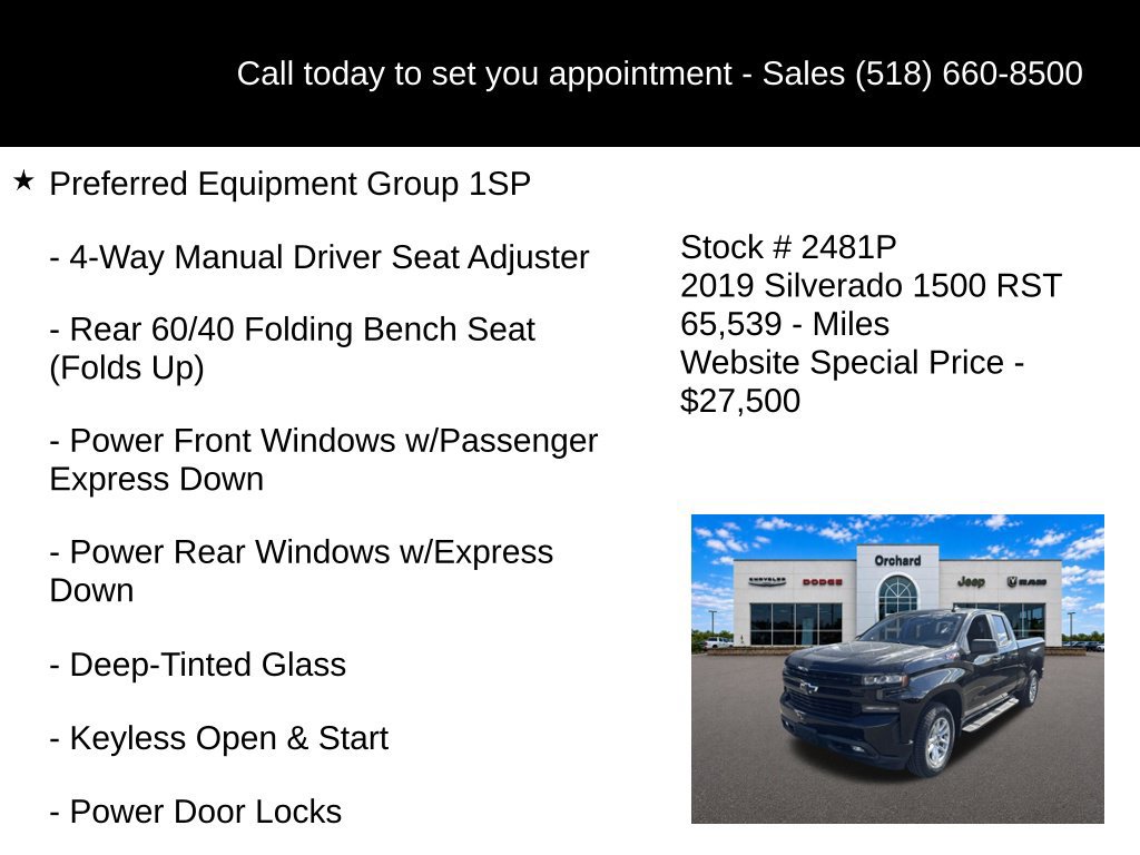 Used 2019 Chevrolet Silverado 1500 RST w/ All-Star Edition AWD/4WD image 5