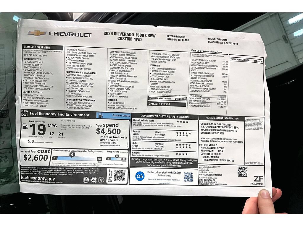 New 2026 Chevrolet Silverado 1500 Custom AWD/4WD image 15