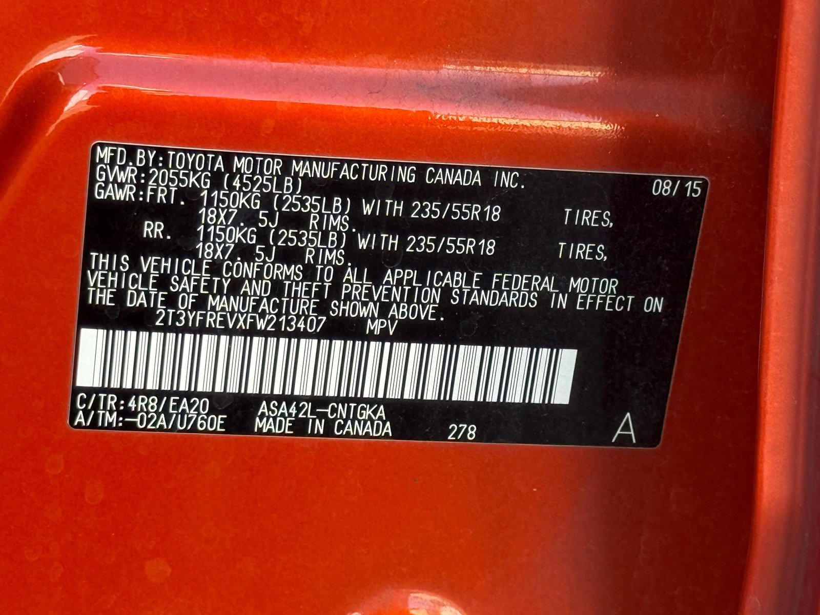 Used 2015 Toyota RAV4 Limited w/ Technology Package image 8