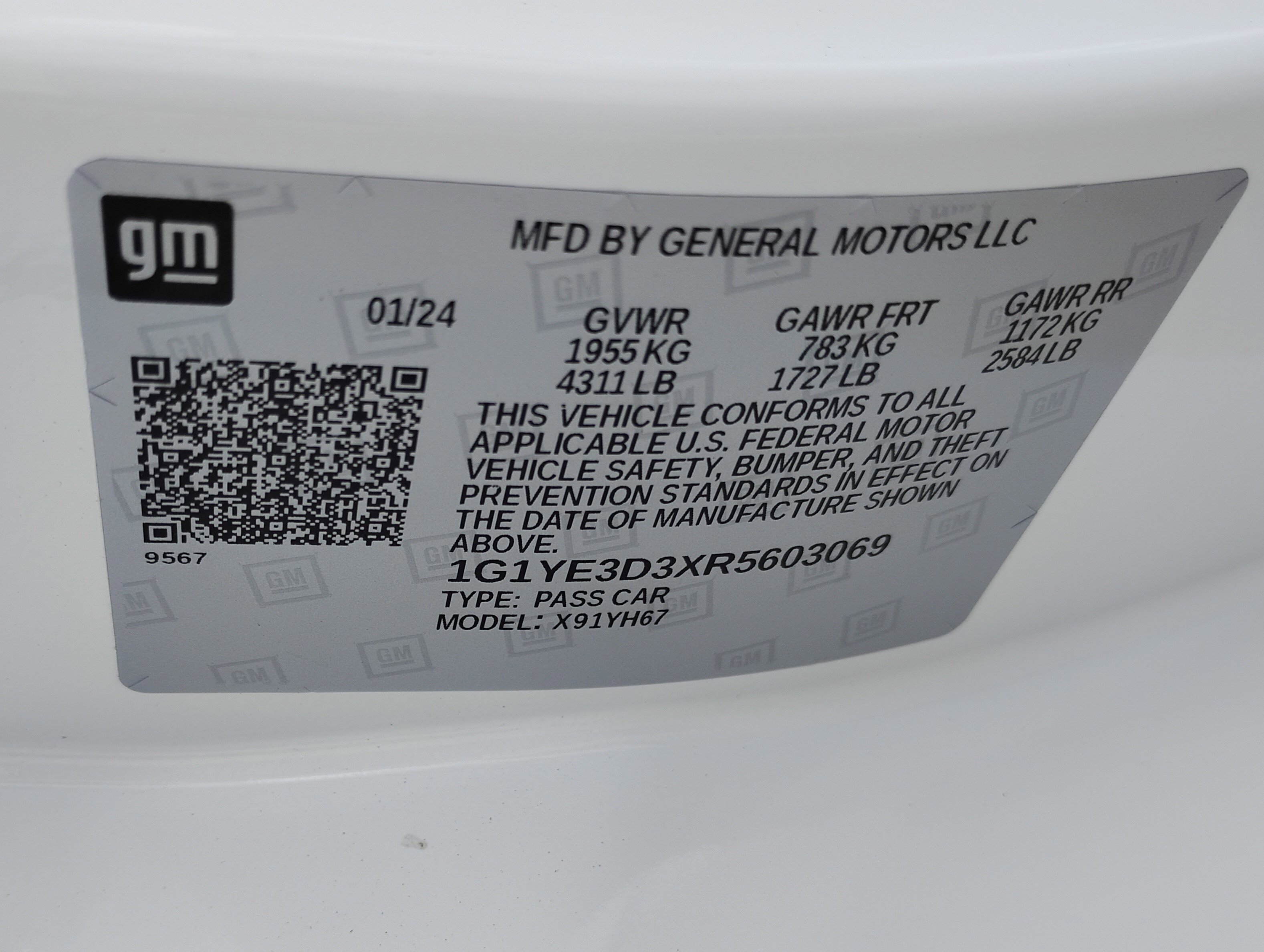 Used 2024 Chevrolet Corvette Z06 w/ Battery Protection Package image 29