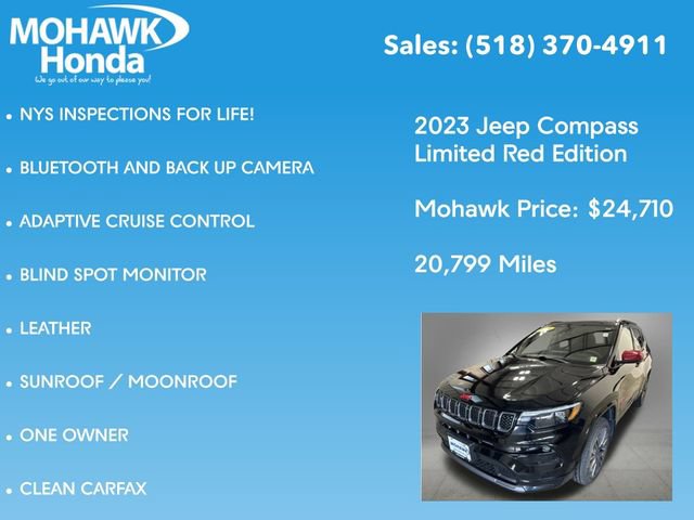 Used 2023 Jeep Compass Limited w/ Elite Group for (Red) Edition AWD/4WD image 7