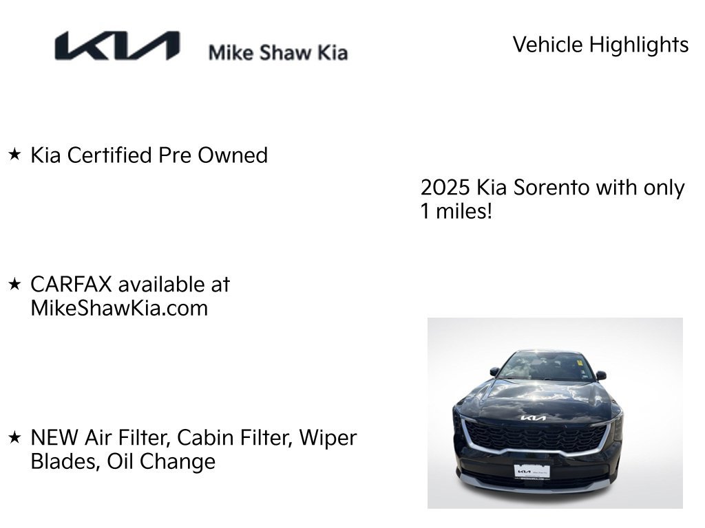Certified 2025 Kia Sorento LX FWD image 6