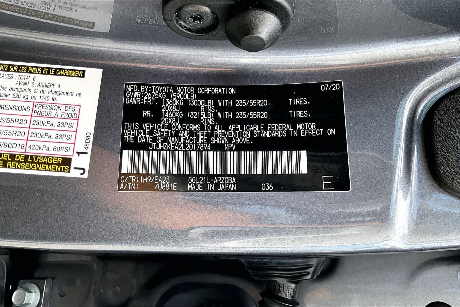 Used 2020 Lexus RX 350L FWD w/ Premium Package image 35