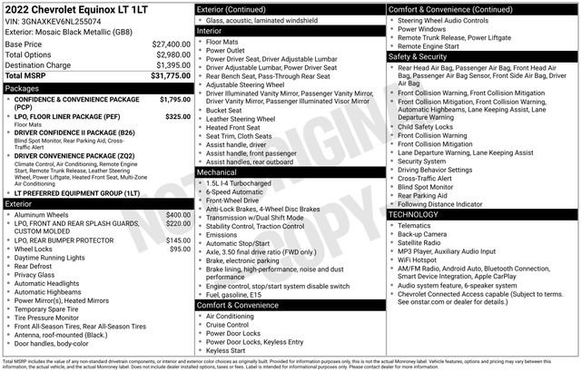 Used 2022 Chevrolet Equinox LT FWD image 7
