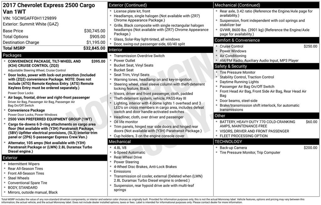 Used 2017 Chevrolet Express 2500 image 23