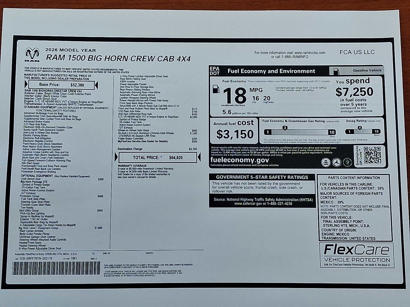 New 2026 RAM 1500 Big Horn image 20