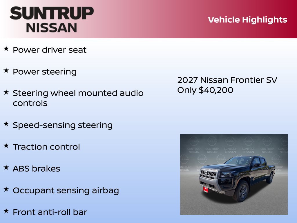 New 2027 Nissan Frontier SV AWD/4WD image 8