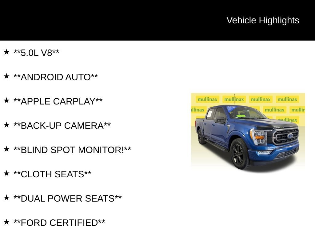 Certified 2022 Ford F150 XLT w/ Equipment Group 302A High RWD image 12