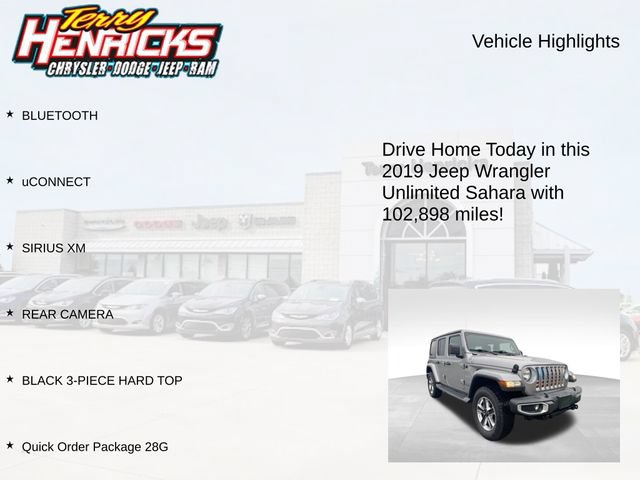Used 2019 Jeep Wrangler Unlimited Sahara AWD/4WD image 4
