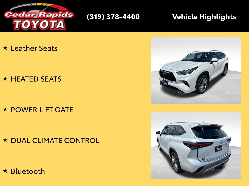 Certified 2024 Toyota Highlander Platinum AWD/4WD image 16