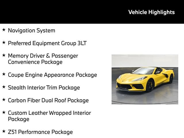 Used 2025 Chevrolet Corvette Stingray Premium Cpe w/ Z51 Performance Package RWD image 5