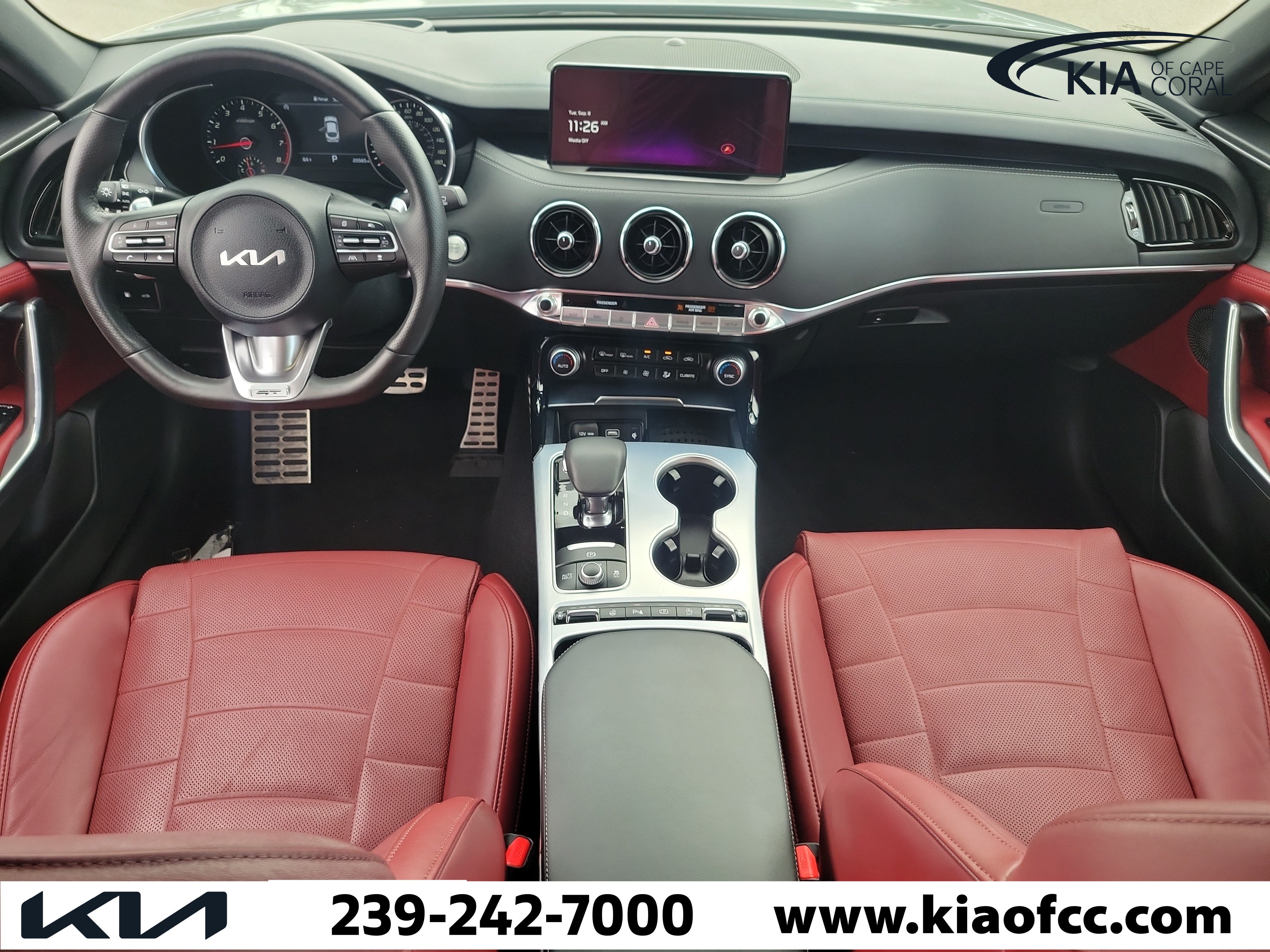 Used 2023 Kia Stinger GT2 w/ Red Interior Color Package AWD/4WD image 17