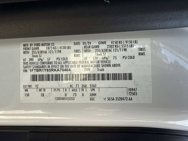 Used 2024 Ford Transit 250 Low Roof w/ Exterior Upgrade Package image 33