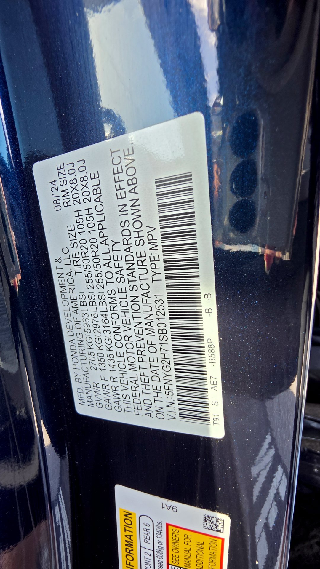 Used 2025 Honda Pilot Touring image 13