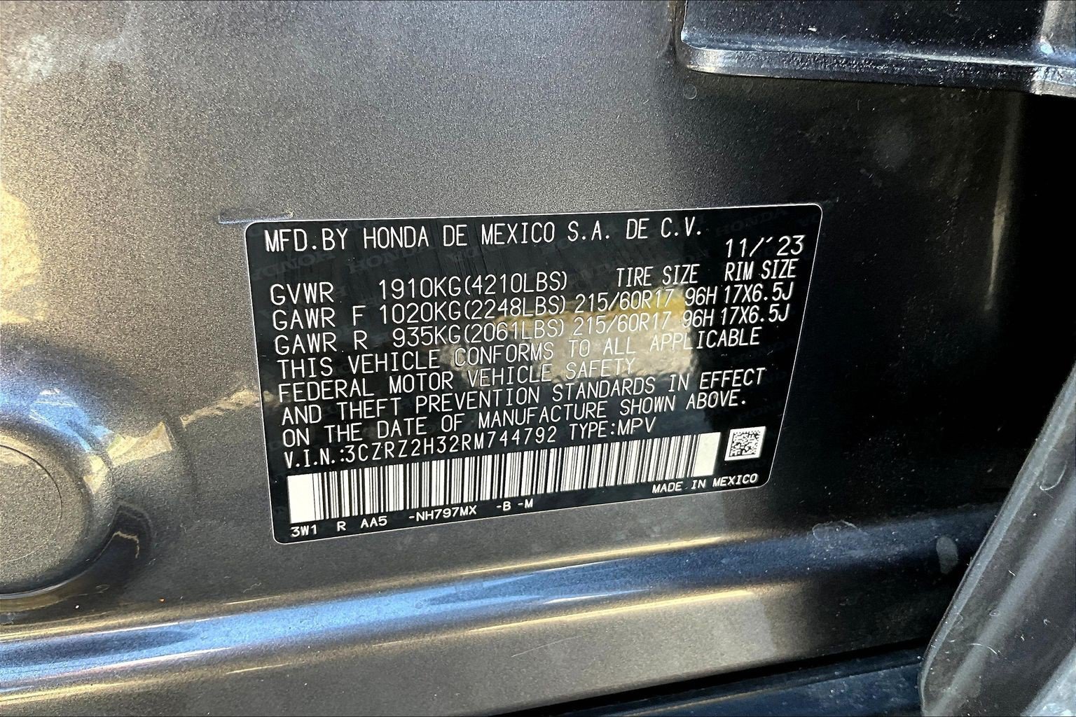 Used 2024 Honda HR-V LX image 18