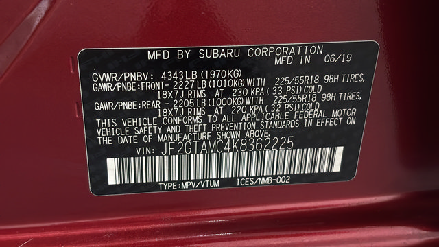 Used 2019 Subaru Crosstrek 2.0i Limited w/ Moonroof Package AWD/4WD image 26