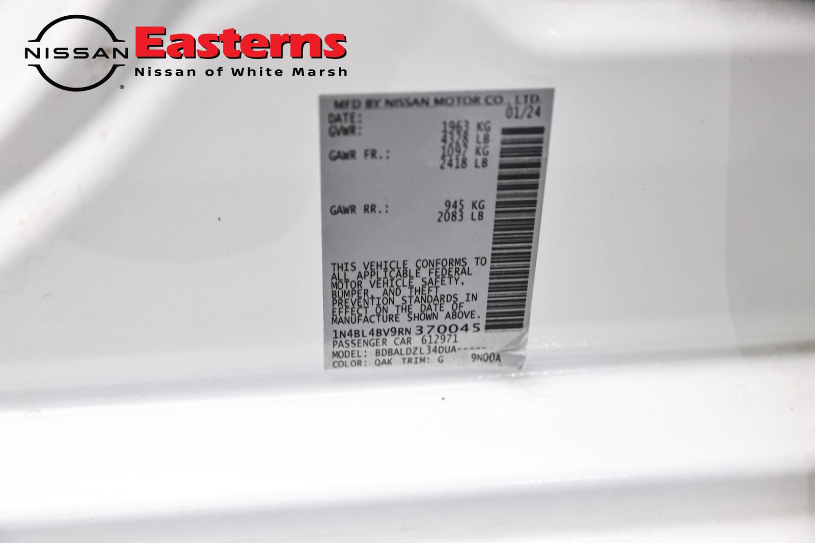 Used 2024 Nissan Altima 2.5 S FWD image 34