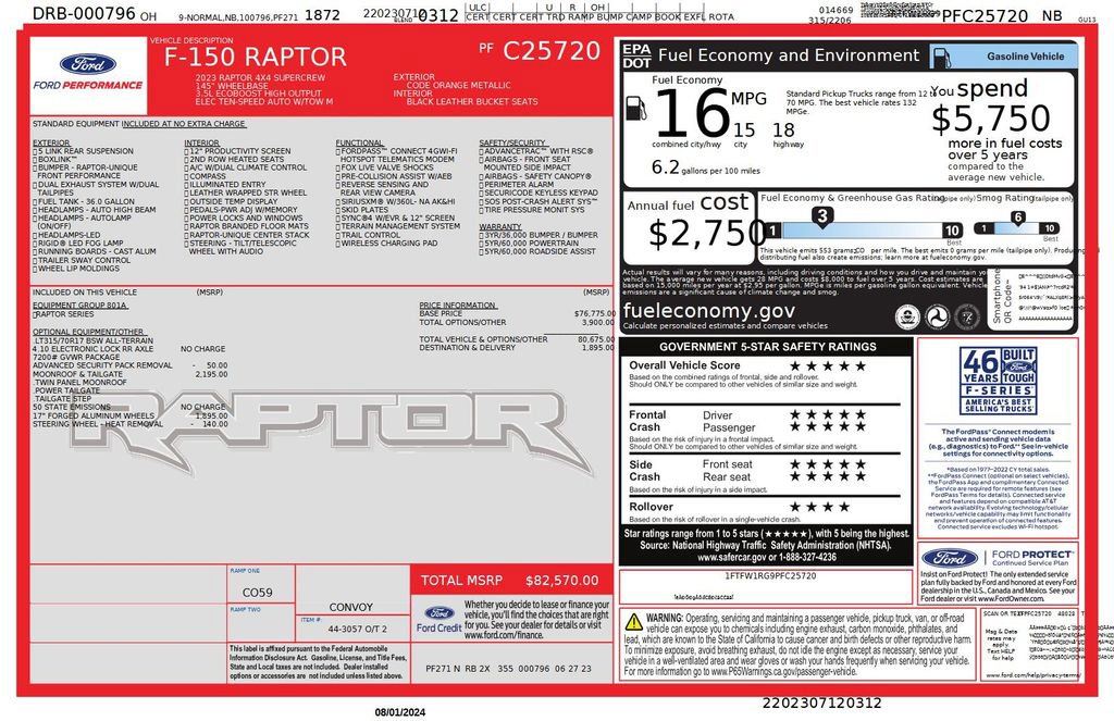 Used 2023 Ford F150 Raptor image 52