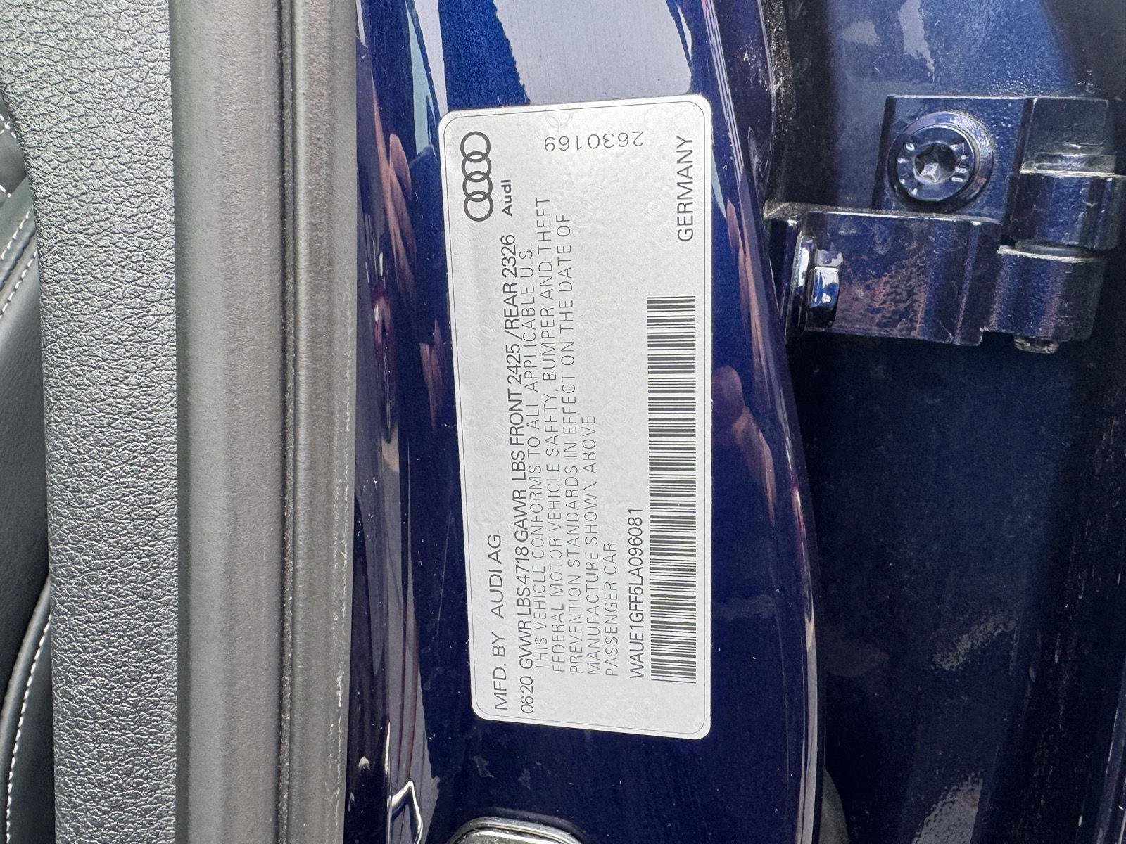 Used 2020 Audi S3 Premium Plus w/ Premium Plus Package AWD/4WD image 31