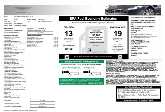 Used 2011 Aston Martin Rapide image 8