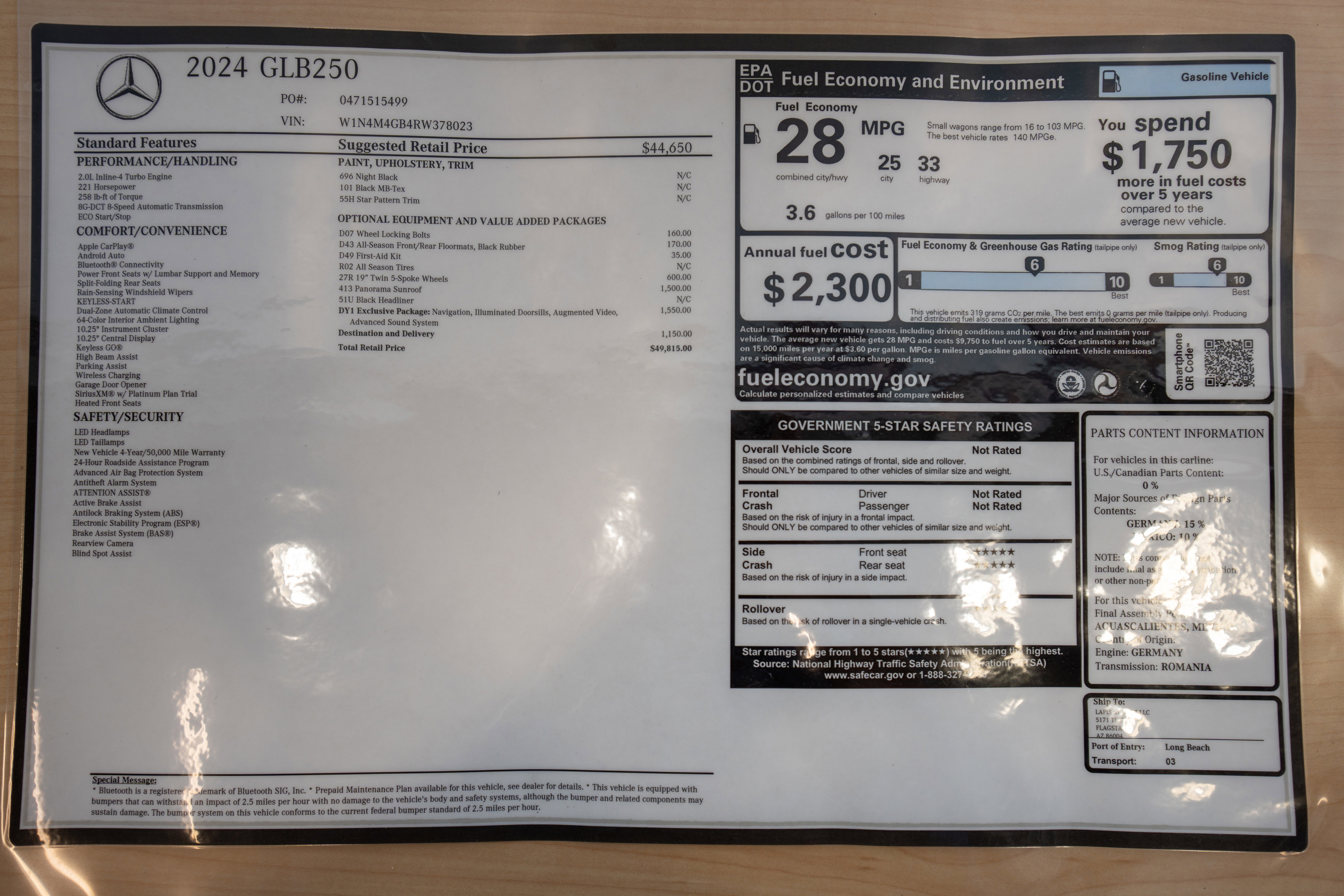 Used 2024 Mercedes-Benz GLB 250 w/ Exclusive Package image 37