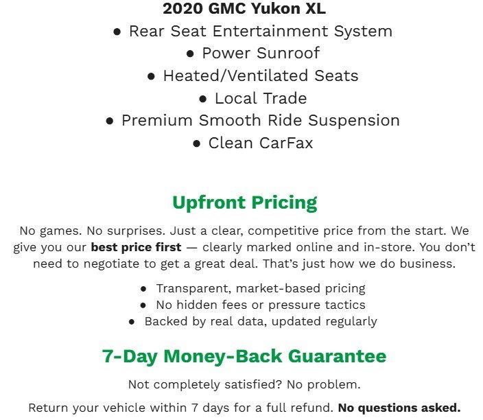 Used 2020 GMC Yukon XL SLT w/ Open Road Package image 2