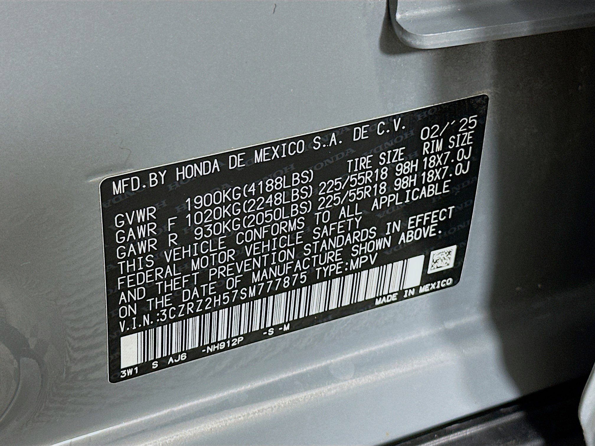 Used 2025 Honda HR-V Sport image 12