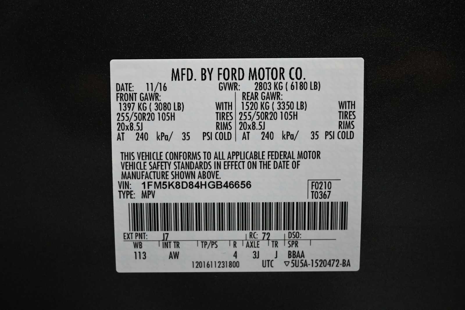 Used 2017 Ford Explorer XLT w/ Equipment Group 202A AWD/4WD image 11