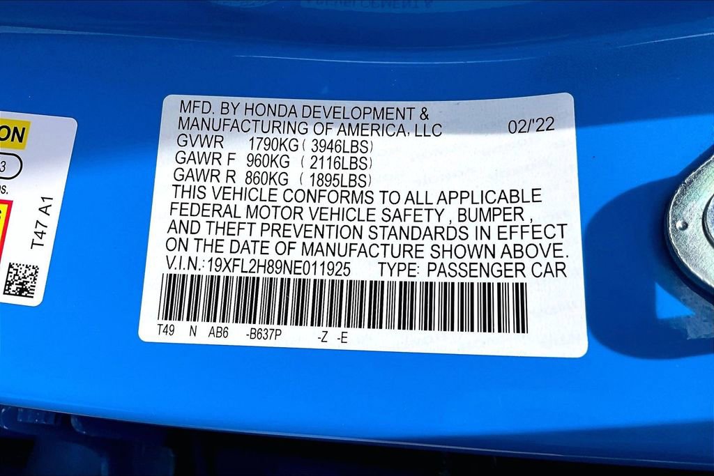 Used 2022 Honda Civic Sport image 43