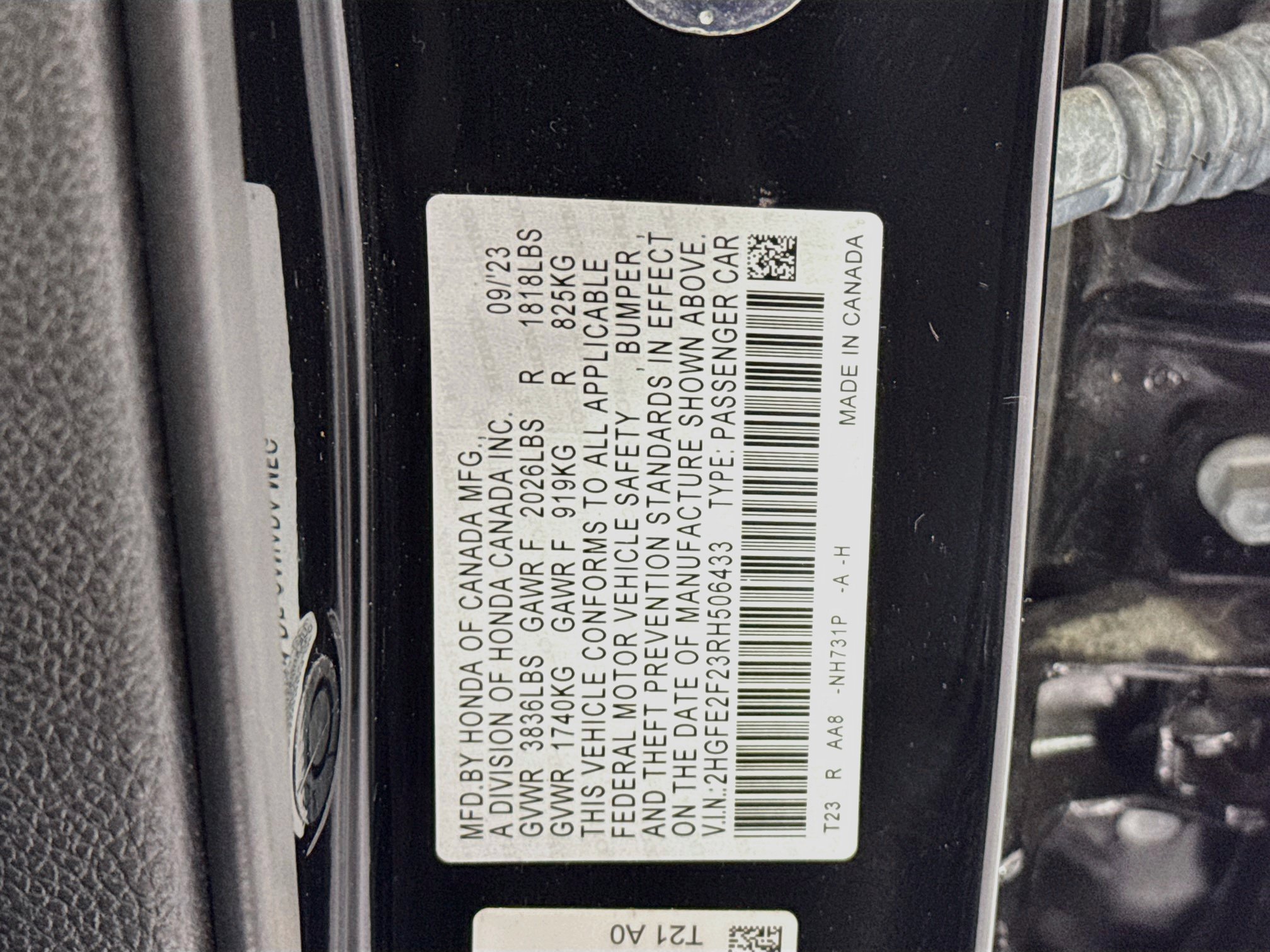Certified 2024 Honda Civic LX image 29