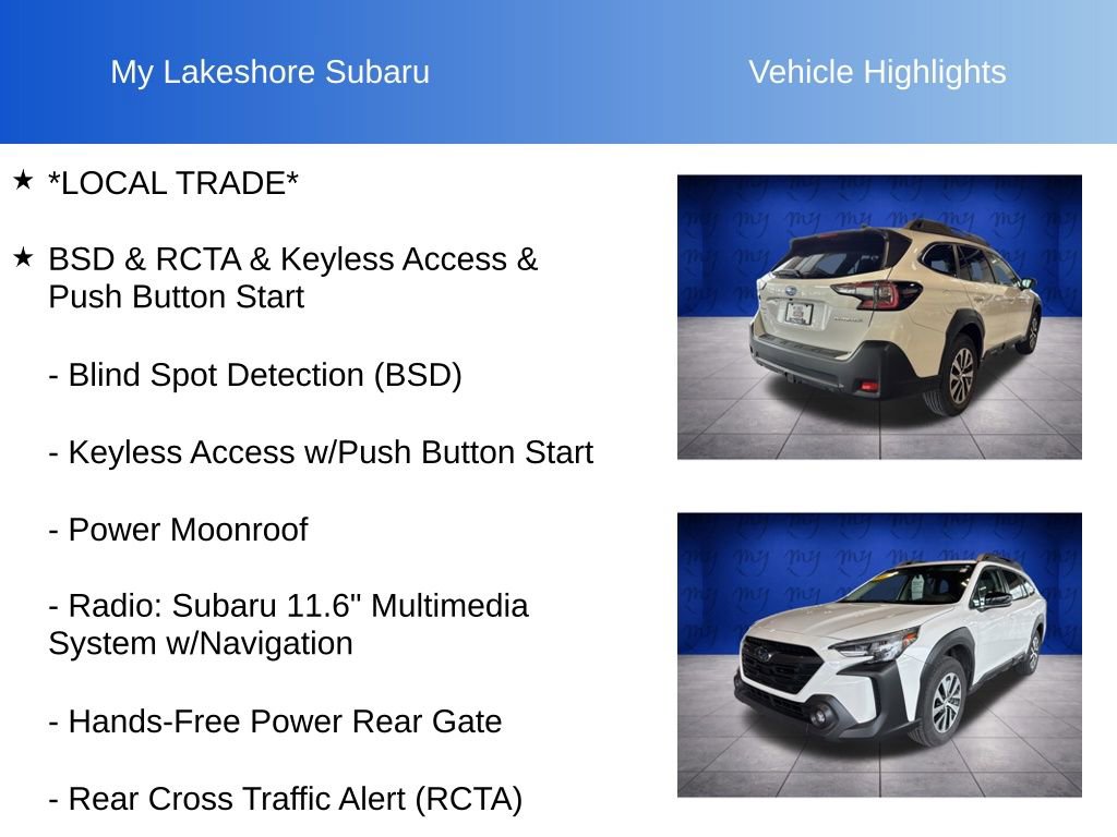 Certified 2025 Subaru Outback Premium w/ Popular Package #1A image 7