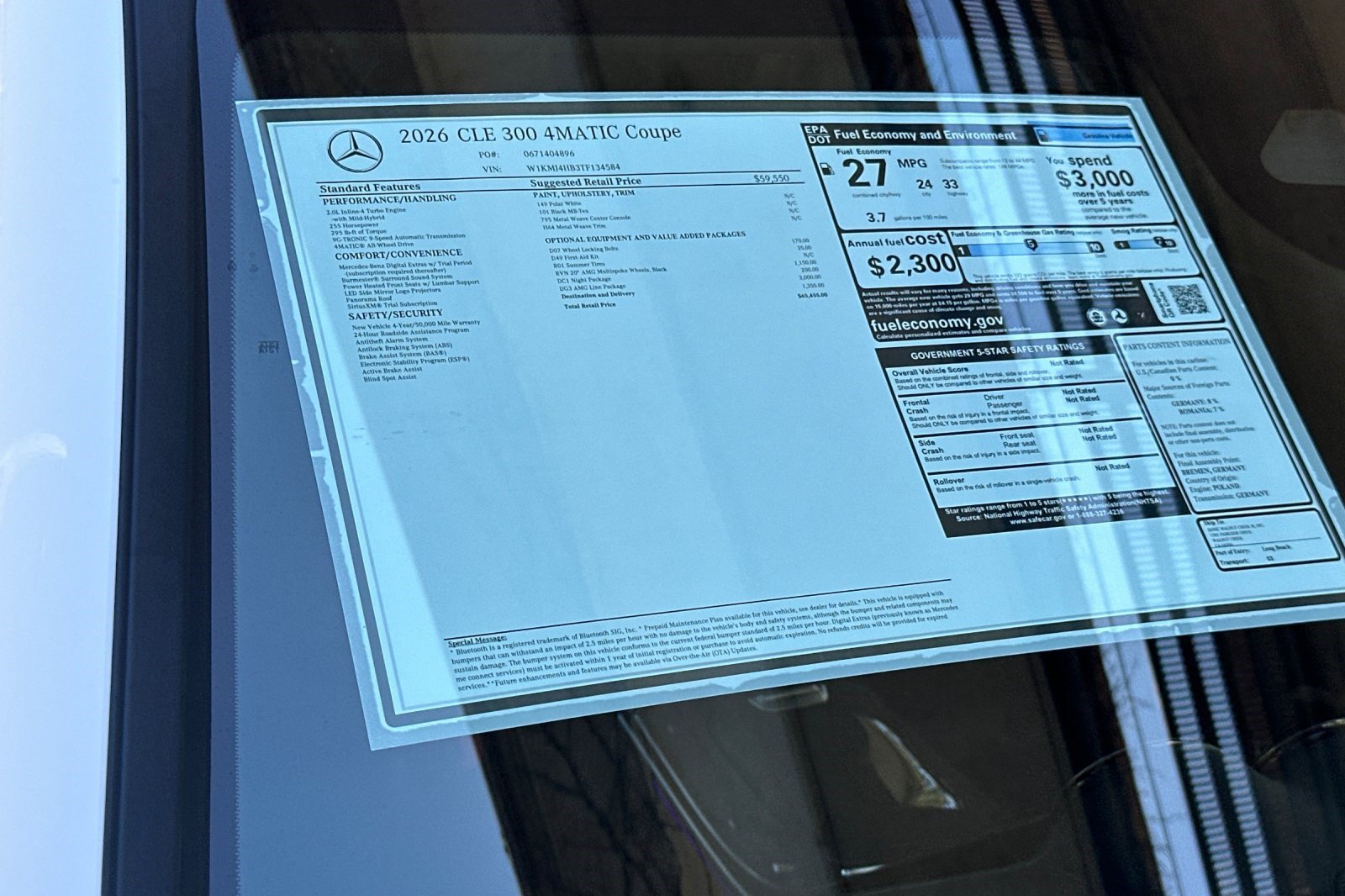 New 2026 Mercedes-Benz CLE 300 4MATIC Coupe image 29