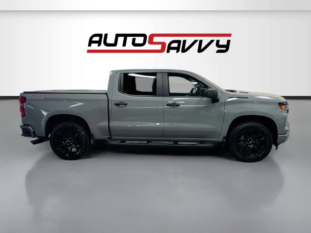 Used 2025 Chevrolet Silverado 1500 Custom w/ Turbomax Blackout Package AWD/4WD image 8