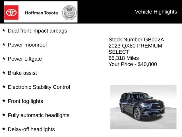 Used 2023 INFINITI QX80 Premium Select w/ Cargo Package AWD/4WD image 31