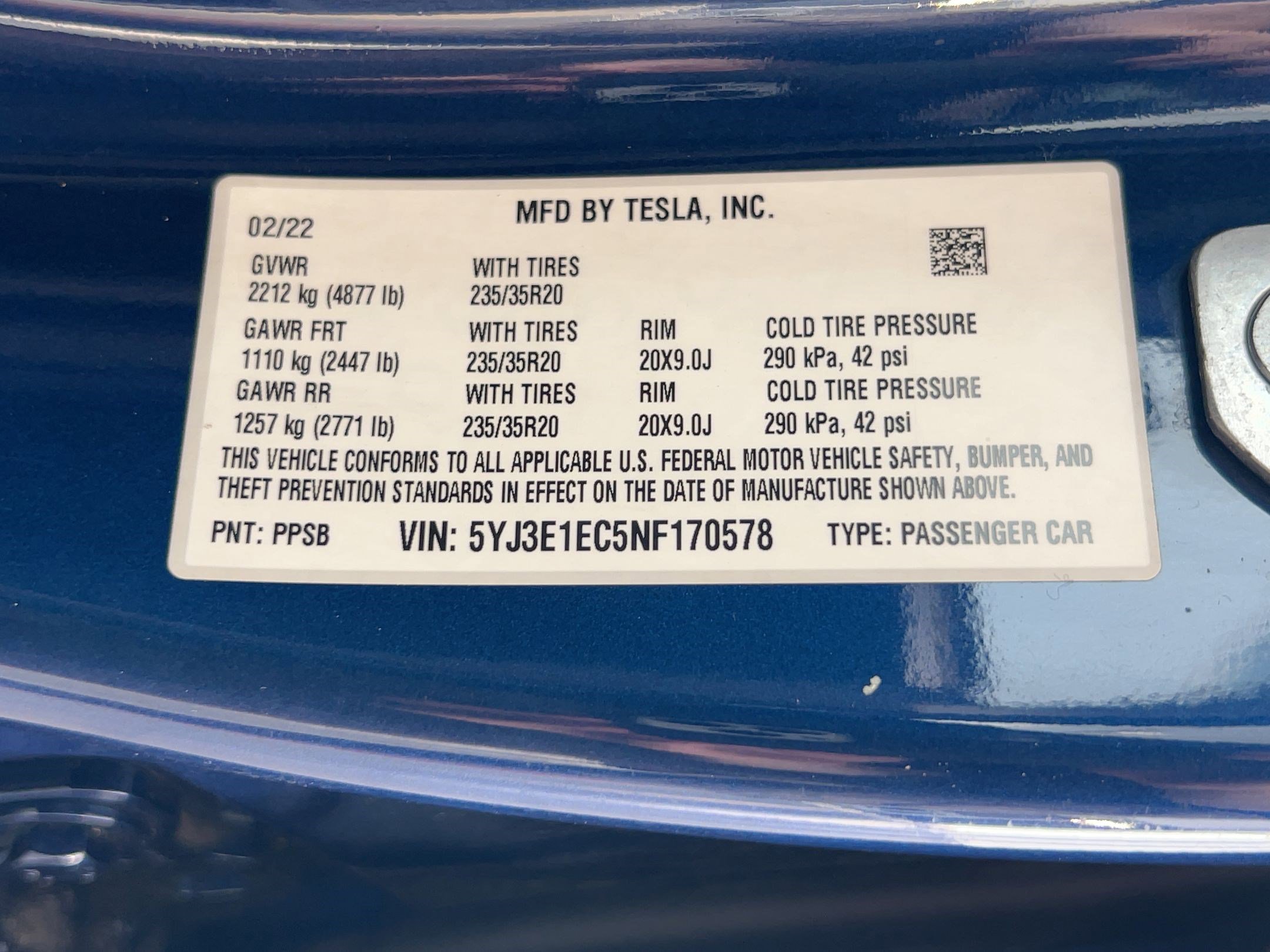Used 2022 Tesla Model 3 Performance image 15
