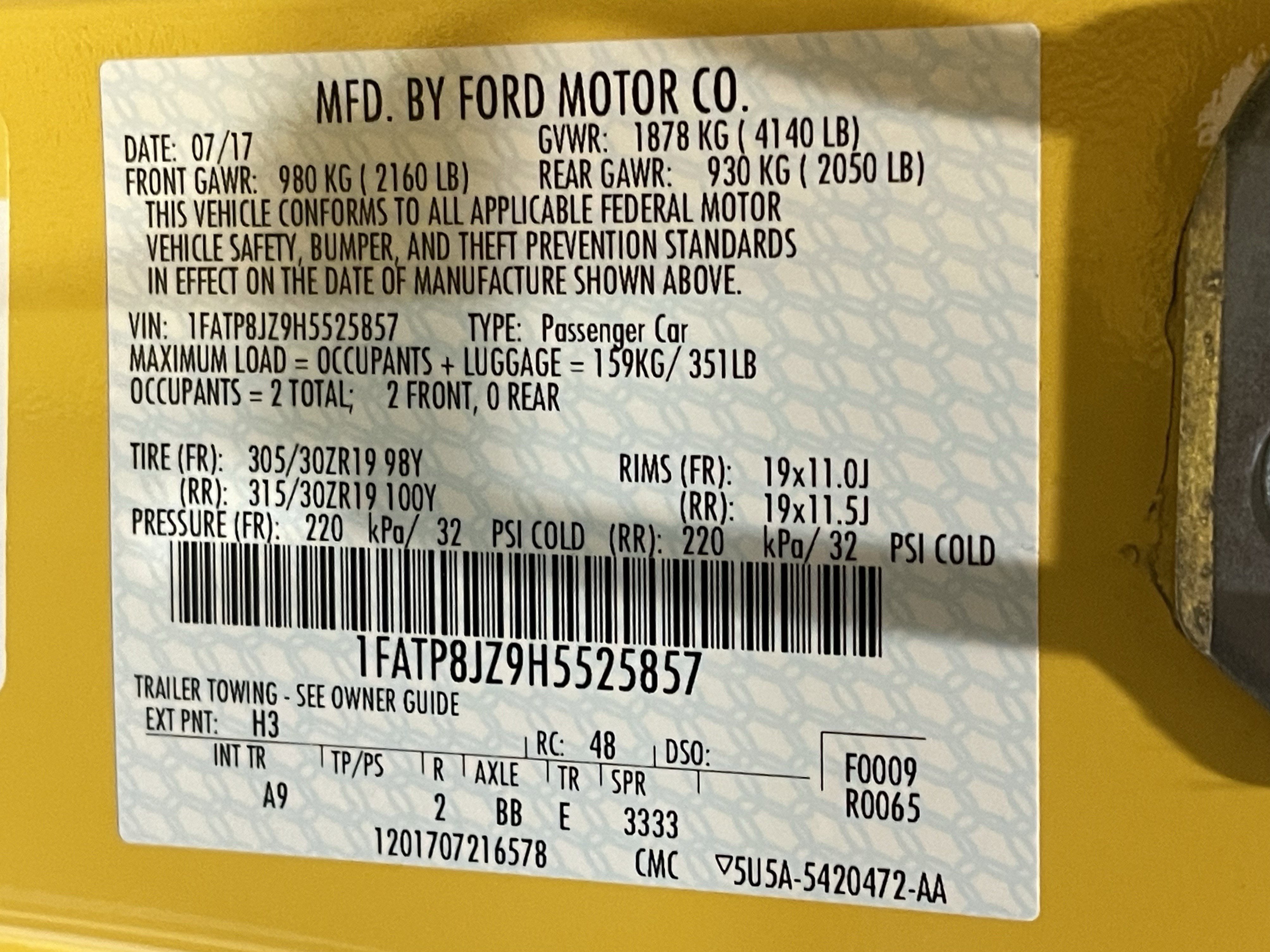 Used 2017 Ford Mustang Shelby GT350R w/ GT350R Equipment Group 920A image 24