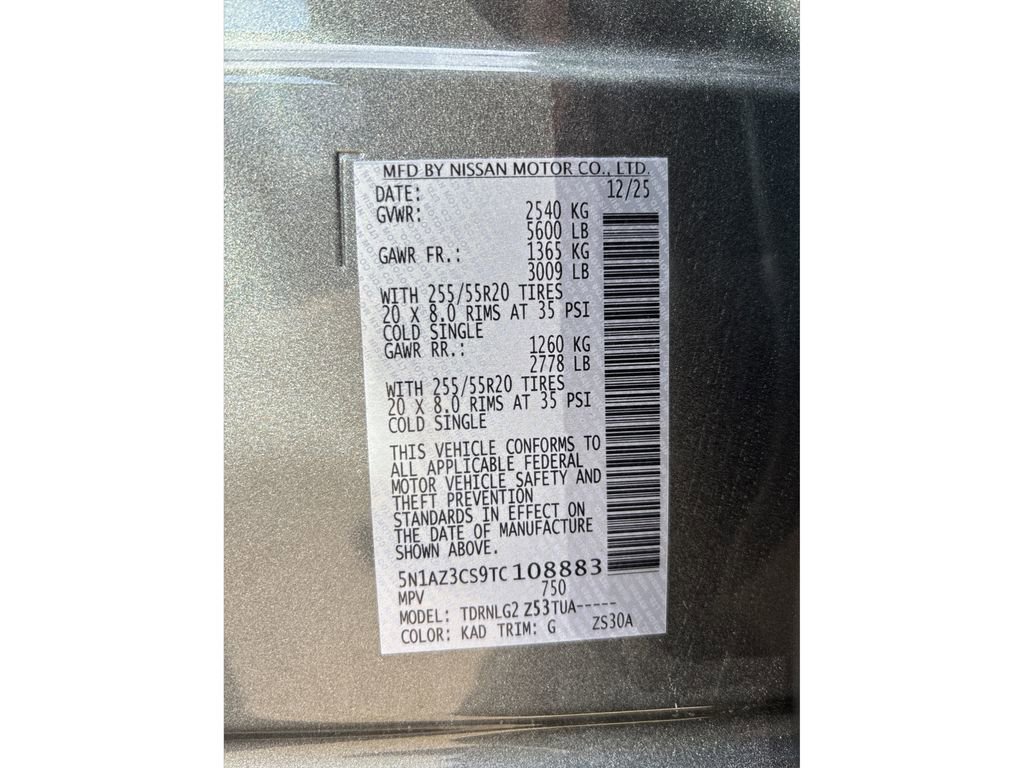 New 2026 Nissan Murano SL image 12