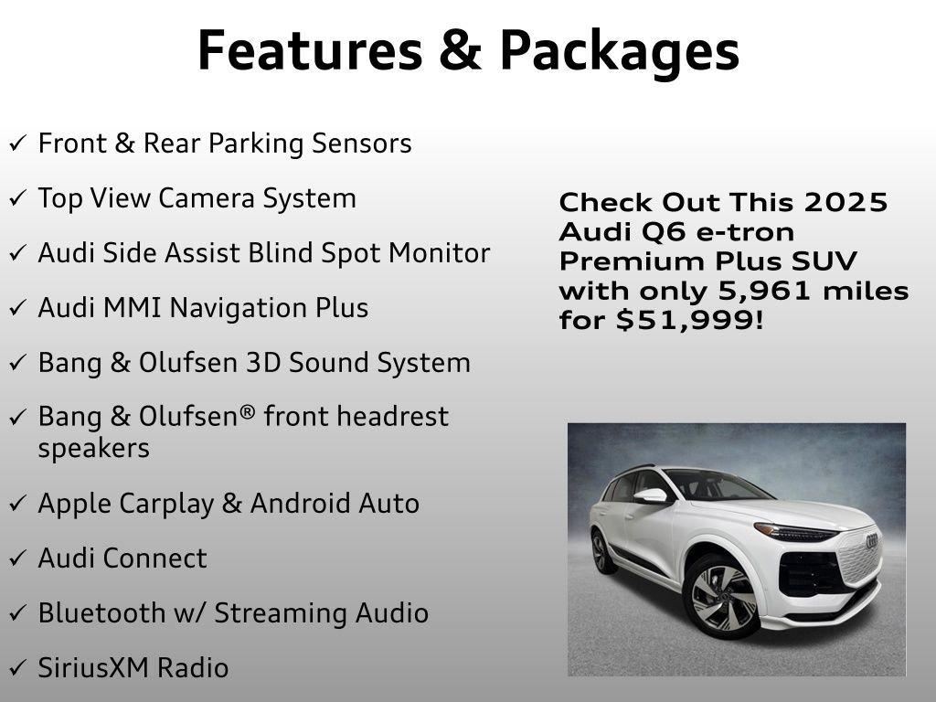 Used 2025 Audi Q6 e-tron Premium Plus w/ Premium Plus image 8