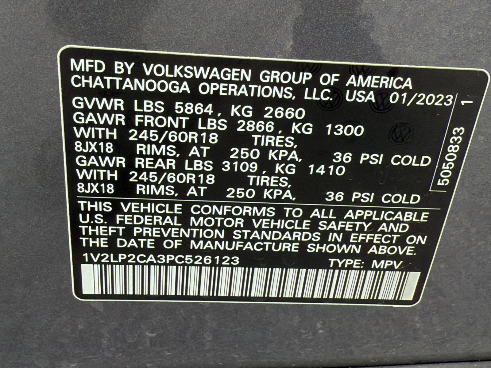 Used 2023 Volkswagen Atlas SE AWD/4WD image 23