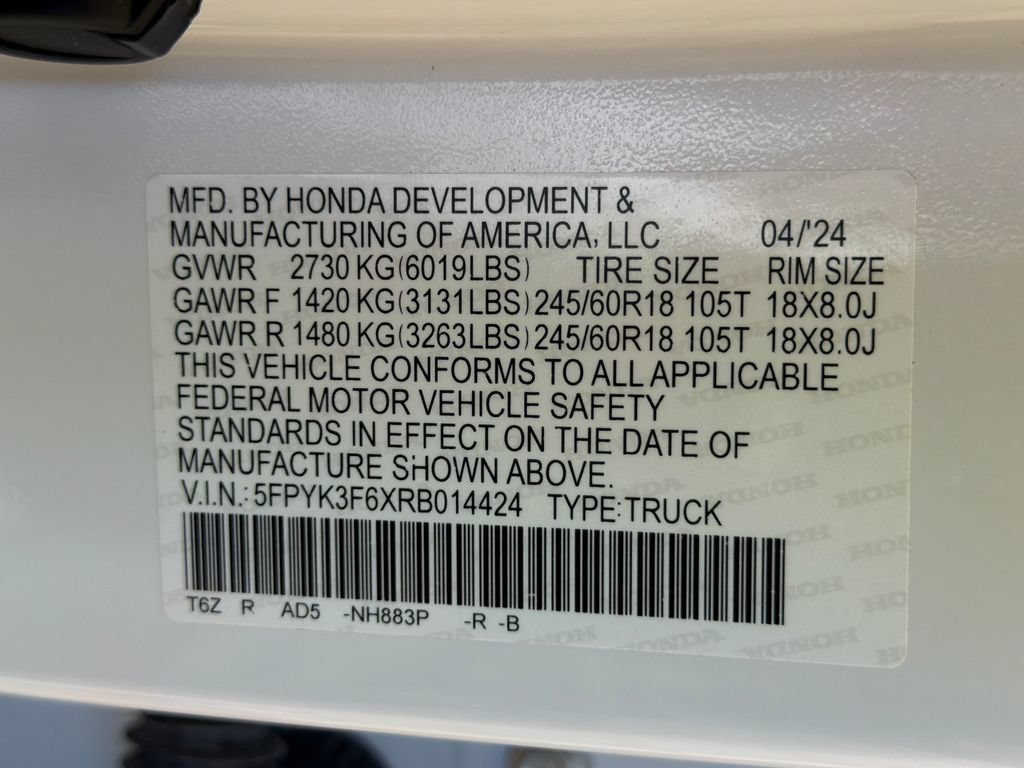 Used 2024 Honda Ridgeline TrailSport image 35
