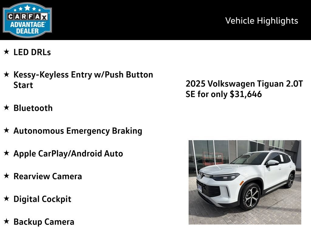 Certified 2025 Volkswagen Tiguan SE AWD/4WD image 4