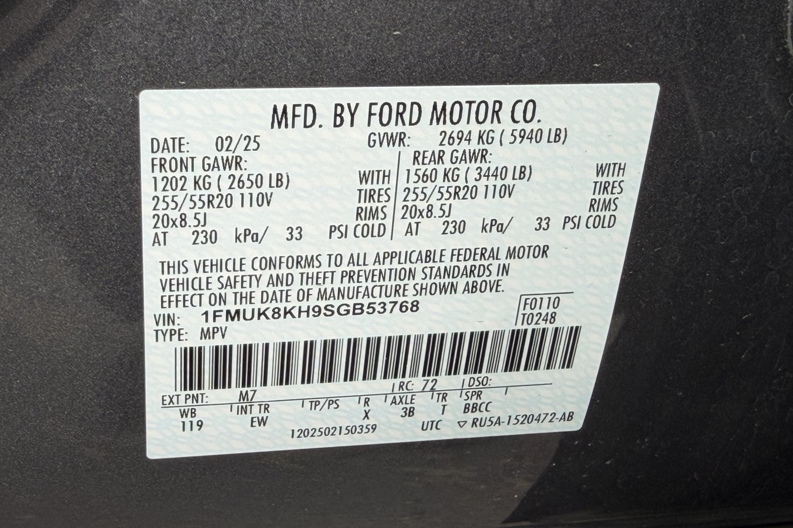 Certified 2025 Ford Explorer ST-Line AWD/4WD image 29