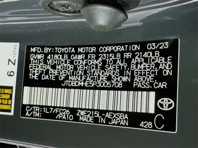 Certified 2023 Toyota Corolla Hybrid AWD Sedan image 31